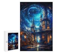 1000 PCS Rompecabezas para Adolescentes Enchanted Library in The Sky Rompecabezas para Adultos Juego De Ingenio Regalos para Mujeres Cumpleaños Y Navidad 1000 PCS