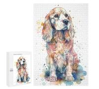 1000 PCS Rompecabezas para Adolescentes English Cocker Spaniel Rompecabezas Juegos Relajantes Desafío Difícil Desafiante De Completar 1000 PCS