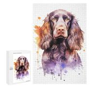 1000 PCS Rompecabezas para Adolescentes English Springer Spaniel Rompecabezas para Adultos Juegos Familiares Mejora La Memoria Regalos para Amigos Y Familiares 1000 PCS
