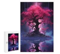 1000 PCS Rompecabezas para Adolescentes Epic Purple and Blue Tree Rompecabezas para Adultos Juguetes Antiestrés Desafío Difícil Cumpleaños
