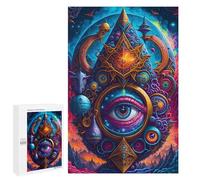 1000 PCS Rompecabezas para Adolescentes Eye Mandala Rompecabezas para Adultos Juegos Familiares Regalo De Cumpleaños Diversión En Casa Actividades, 1000 PCS