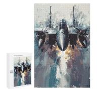 1000 PCS Rompecabezas para Adolescentes F-15 Eagle Jet Takeoff Rompecabezas para Adultos Juegos Divertidos Regalo De Cumpleaños Cumpleaños Y Navidad 1000 PCS
