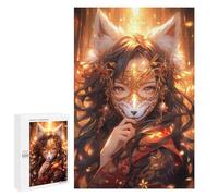 1000 PCS Rompecabezas para Adolescentes Fairy Fox Girl Anime Rompecabezas para Adultos Juegos Familiares Mejora La Memoria Regalos para Amigos Y Familiares 1000 PCS