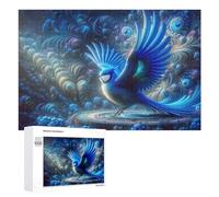 1000 PCS Rompecabezas para Adolescentes Fantasy Blue Bird Artwork Rompecabezas para Adultos Juego Práctico Desafío Difícil Cumpleaños Y Navidad 1000 PCS