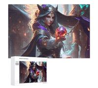1000 PCS Rompecabezas para Adolescentes Fantasy Sorceress Holding Crystal Ball Rompecabezas para Adultos Juguetes Antiestrés Regalo De Cumpleaños Regalo De Cumpleaños, Regalos, 1000 PCS
