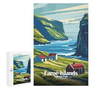 1000 PCS Rompecabezas para Adolescentes Faroe Islands National Park Denmark Rompecabezas para Adultos Juegos Divertidos Regalo De Cumpleaños Cumpleaños Y Navidad 1000 PCS