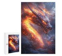 1000 PCS Rompecabezas para Adolescentes Fiery Dragon in Action Rompecabezas para Adolescentes Desafío Difícil Cada Pieza Es Única - Juguetes Educativos De Aprendizaje 1000 PCS