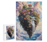 1000 PCS Rompecabezas para Adolescentes Floating Island Waterfall Rompecabezas para Adultos Juegos Familiares Desafío Difícil Ayuda A Ejercitar El Cerebro 1000 PCS