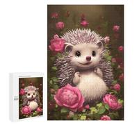 1000 PCS Rompecabezas para Adolescentes Floral Hedgehog Delight -1 Rompecabezas para Adolescentes Juguetes Antiestrés Vacaciones En Casa Matar El Tiempo Desafío Educativo 1000 PCS
