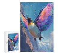 1000 PCS Rompecabezas para Adolescentes Flying Penguin with Wings Rompecabezas para Adultos Juegos Familiares Mejora La Memoria Regalos para Amigos Y Familiares 1000 PCS