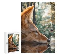 1000 PCS Rompecabezas para Adolescentes Fox Butterfly Reflection Rompecabezas para Adultos Juegos Familiares Mejora La Memoria Regalos para Amigos Y Familiares 1000 PCS