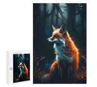 1000 PCS Rompecabezas para Adolescentes Fox Glowing Rompecabezas para Adultos Juegos Familiares Mejora La Memoria Regalos para Amigos Y Familiares 1000 PCS
