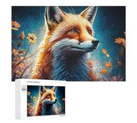 1000 PCS Rompecabezas para Adolescentes Fox in A Dreamy Garden Rompecabezas para Adultos Juego De Ingenio Regalos para Mujeres Cumpleaños Y Navidad 1000 PCS