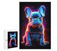 1000 PCS Rompecabezas para Adolescentes French Bulldog Wall Art Rompecabezas para Adultos Juegos Familiares Desafío Difícil Ayuda A Ejercitar El Cerebro 1000 PCS