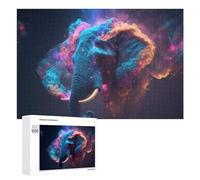 1000 PCS Rompecabezas para Adolescentes Galactic Elephant Majesty -2 Rompecabezas para Adolescentes Juguetes Antiestrés Vacaciones En Casa Matar El Tiempo Desafío Educativo 1000 PCS