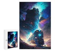 1000 PCS Rompecabezas para Adolescentes Galactic Train Journey Rompecabezas para Adolescentes Juguetes Antiestrés Vacaciones En Casa Matar El Tiempo Desafío Educativo 1000 PCS