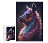 1000 PCS Rompecabezas para Adolescentes Galaxy Alpaca Llama Meme Rompecabezas para Adultos Juegos Familiares Mejora La Memoria Regalos para Amigos Y Familiares 1000 PCS