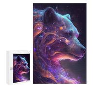 1000 PCS Rompecabezas para Adolescentes Galaxy Bear Animal Juegos Familiares De Rompecabezas para Adultos Que Mejoran La Memoria Ayudan A Ejercitar El Cerebro 1000 PCS