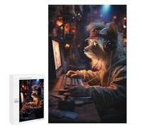 1000 PCS Rompecabezas para Adolescentes Gaming Hippie Dog Juegos Familiares De Rompecabezas para Adultos Que Mejoran La Memoria Ayudan A Ejercitar El Cerebro 1000 PCS