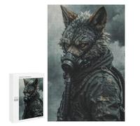 1000 PCS Rompecabezas para Adolescentes Gas Mask Wolf Rompecabezas para Adultos Juegos Familiares Mejora La Memoria Regalos para Amigos Y Familiares 1000 PCS