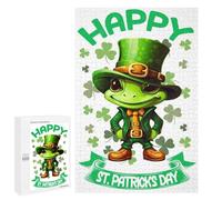 1000 PCS Rompecabezas para Adolescentes Gecko Saint Patricks Day Rompecabezas para Adultos Juego Práctico Difícil Interacción Entre Padres E Hijos 1000 PCS