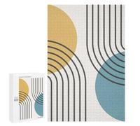 1000 PCS Rompecabezas para Adolescentes Geometric Lines III Rompecabezas para Adultos Juego Práctico Difícil Interacción Entre Padres E Hijos 1000 PCS