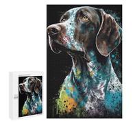 1000 PCS Rompecabezas para Adolescentes German Shorthaired Pointer Rompecabezas para Adultos Juego Práctico Difícil Interacción Entre Padres E Hijos 1000 PCS