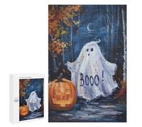 1000 PCS Rompecabezas para Adolescentes Ghostly Halloween Forest Rompecabezas Juegos Relajantes Pero Divertidos Y Humorísticos Cumpleaños Y Navidad 1000 PCS