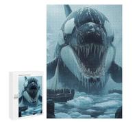 1000 PCS Rompecabezas para Adolescentes Giant Orca in Arctic Waters Rompecabezas para Adultos Juegos Divertidos Regalo De Cumpleaños Cumpleaños Y Navidad 1000 PCS