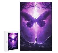 1000 PCS Rompecabezas para Adolescentes Giant Purple Butterfly Rompecabezas para Adultos Juegos Familiares Desafío Difícil Ayuda A Ejercitar El Cerebro 1000 PCS