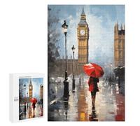 1000 PCS Rompecabezas para Adolescentes Girl Front The Iconic Big Ben Rompecabezas para Adultos Juegos Familiares Desafío Difícil Ayuda A Ejercitar El Cerebro 1000 PCS