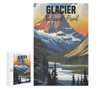 1000 PCS Rompecabezas para Adolescentes Glacier National Park Rompecabezas para Adultos Juguetes Antiestrés Decoración De Pared Diversión Actividades En Casa, 1000 PCS