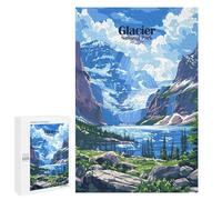 1000 PCS Rompecabezas para Adolescentes Glacier National Park USA Landscape Art Rompecabezas Juegos Relajantes Pero Divertidos Y Humorísticos Cumpleaños Y Navidad 1000 PCS