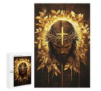 1000 PCS Rompecabezas para Adolescentes Golden Crown of Thorns Art Print-2 Rompecabezas para Adultos Que Mejoran La Memoria Juegos De Ingenio Familiares Difíciles Y Desafiantes 1000 PCS