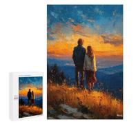 1000 PCS Rompecabezas para Adolescentes Golden Horizon - Together Beyond The Silence Rompecabezas Juegos Relajantes Desafío Difícil Desafiante De Completar 1000 PCS