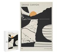 1000 PCS Rompecabezas para Adolescentes Grand Canyon National Park Minimalist Art Rompecabezas para Adolescentes Desafío Difícil Desafío Educativo Diversión Familiar Y Noche De Juegos 1000 PCS