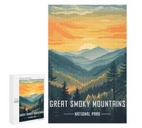 1000 PCS Rompecabezas para Adolescentes Great Smoky Mountains National Park Rompecabezas Juegos Relajantes Desafío Difícil Desafiante De Completar 1000 PCS