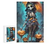 1000 PCS Rompecabezas para Adolescentes Halloween Skeleton Rompecabezas para Adolescentes Desafío Difícil Desafío Educativo Diversión Familiar Y Noche De Juegos 1000 PCS