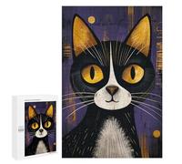1000 PCS Rompecabezas para Adolescentes Happy Black and White Cat Rompecabezas Juegos Relajantes Desafío Difícil Desafiante De Completar 1000 PCS
