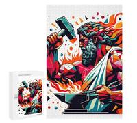 1000 PCS Rompecabezas para Adolescentes Hephaistos God of Fire Rompecabezas Juegos Relajantes Desafío Difícil Desafiante De Completar 1000 PCS