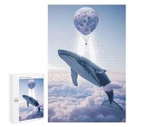 1000 PCS Rompecabezas para Adolescentes Hot Air Balloon Whale Rompecabezas para Adultos Juegos De Relajación Decoración De Pared Ayuda A Ejercitar El Cerebro 1000 PCS