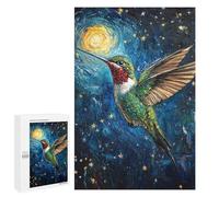 1000 PCS Rompecabezas para Adolescentes Hummingbird Night Sky Painting Rompecabezas para Adultos Que Mejoran La Memoria Juegos De Ingenio Familiares Difíciles Y Desafiantes 1000 PCS