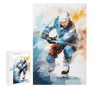 1000 PCS Rompecabezas para Adolescentes Ice Hockey Rompecabezas para Adolescentes Juegos Divertidos Análisis Y Lógica Cumpleaños 1000 PCS