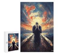 1000 PCS Rompecabezas para Adolescentes Impressionist Inspired The Scream Rompecabezas Juegos Relajantes Desafío Difícil Desafiante De Completar 1000 PCS