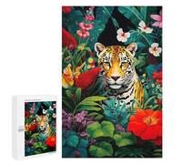 1000 PCS Rompecabezas para Adolescentes Jaguar Jungle Painting Rompecabezas para Adultos Juegos Relajantes Que Mejoran La Memoria Actividades Divertidas En Casa 1000 PCS