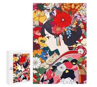 1000 PCS Rompecabezas para Adolescentes Japan Kawaii Girl Flower Rompecabezas para Adultos Juguetes Antiestrés Desafío Difícil Cumpleaños