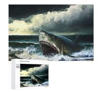 1000 PCS Rompecabezas para Adolescentes Jaws The Great White Shark Rompecabezas para Adultos Juguetes Antiestrés Regalo De Cumpleaños Regalo De Cumpleaños, Regalos, 1000 PCS