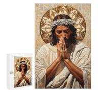 1000 PCS Rompecabezas para Adolescentes Jesus in Prayer Rompecabezas para Adultos Juegos Familiares Mejora La Memoria Regalos para Amigos Y Familiares 1000 PCS