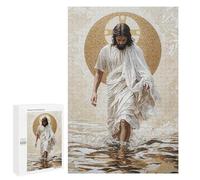 1000 PCS Rompecabezas para Adolescentes Jesus Walking on Water Rompecabezas para Adultos Juegos Relajantes Mejora La Memoria Interacción Entre Padres E Hijos 1000 PCS