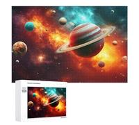 1000 PCS Rompecabezas para Adolescentes Jupiter and Saturn in Space Rompecabezas para Adultos Juguetes Antiestrés Regalo De Cumpleaños Regalo De Cumpleaños, Regalos, 1000 PCS